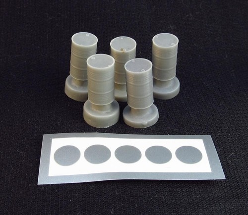 Detalles Metálicos MDR14407 Escala Modelo Kit 1:144 Tambor 200 L (5 Piezas) Resina - Imagen 11 de 24