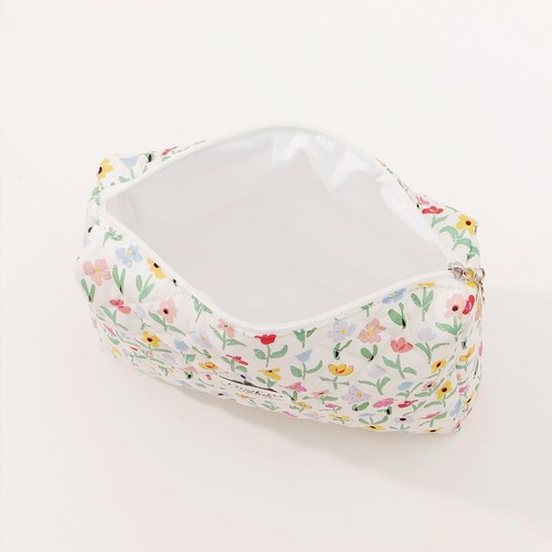 Quilted Makeup Bag Floral Makeup Bag Cute Make Up Pouch Travel Organizer Toil... - Picture 7 of 7
