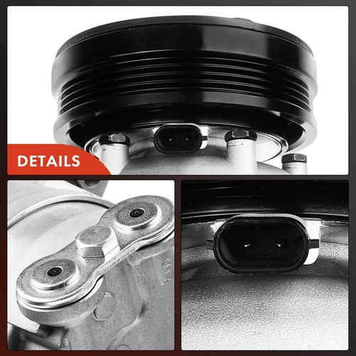 Compresor de aire acondicionado con polea de 4 ranuras para Chevy Corvette 1997-2004 V8 5,7 L 89018958 - Imagen 9 de 10