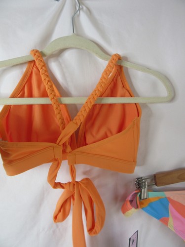 Kona Sol and wild fable 2 Piece Bikini Pink Orange Yellow Blue Size Large NWT - Picture 3 of 8