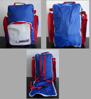 Rucksack Tasche,viele Außenfächer,mit Snickers Werbung,Höhe 50+Breite 36 cm.NEU 
