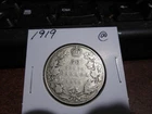 1919 - Canada - silver 50 cent coin - Canadian half dollar