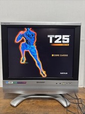 SHARP AQUOS Liquid Crystal 15 TV LC-15S1U-S 12V 37W LCD 4:3 RETRO GAMING Tested
