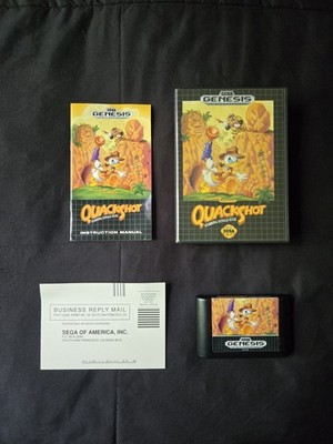 QuackShot Starring Donald Duck (Sega Genesis, 1991) CIB - Box, Cart, & Manual