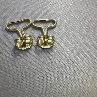 14k Ohrring Rückseiten mit Stabilisatoren