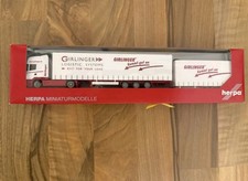 HERPA Scania R TL Gardinenplanen-Euro Combi "Girlinger"  Gigaliner