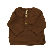 Quincy Mae Zion Plum Shirt Baby Toddler Top Size 0-3 Months Soft Comfortable