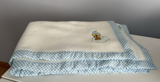 Vtg 1997 Gerber Baby Looney Tunes Tweety Crib Blanket Acrylic Gingham Trim USA