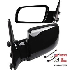 Manual Telescopic Towing Mirrors For Chevyfor Gmc Trucks 1988-1998 Driver