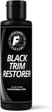 Black Trim Restorer - Lasts 6 Months, Dye Infused Waterproof Plastic Restorer