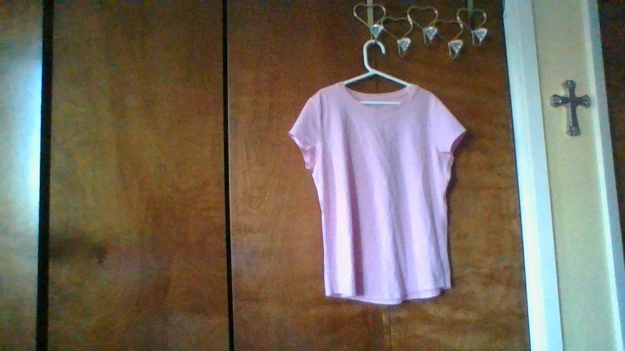 Girls Wonder Nation Solid Pink T-Shirt Size Large L 10-12 Plus Short Sleeve
