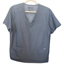 NEW Figs Graphite Casma FionX 3 Pocket Scrub Top Women s Size Large