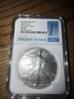 2025P Eagle Privy First Day Of Issue MS 70 1st Blue Label ￼