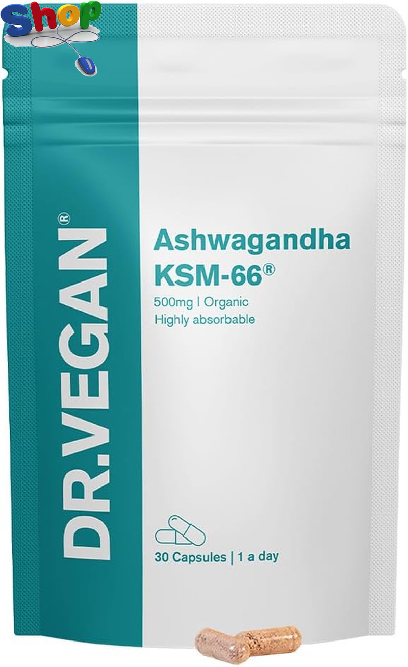 DR.VEGAN Daily Ashwagandha KSM-66 | 500Mg | Ashwagandha Root | 30 Capsules | One