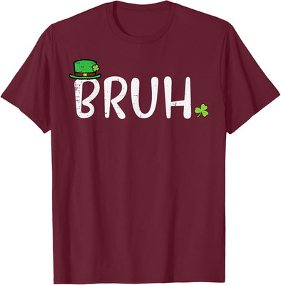 St Patricks Day Bruh Saint Paddys Meme Design Unisex T-Shirt
