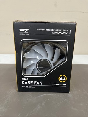 EZDIY-FAB Moonlight 120mm RGB Case Fan, 6 Pack, ARGB, Aura SYNC, Speed Control 2