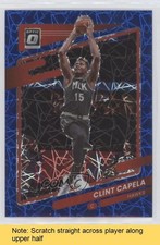 2021-22 Panini Donruss Optic Blue Velocity Prizm Clint Capela #62 READ 0y83