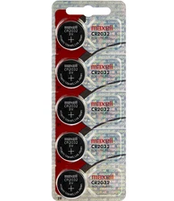 Maxell CR2032 Battery 3V Lithium Coin Cell (5 Count)