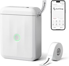 D110 Upgraded Version Mini Label Maker Machine W/ Tape Portable Bluetooth