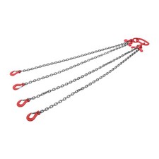 Chain Sling 5/16" x 5' G80 - 4 Legs 11000lbs Lifting Chain w/4 Adjustable Hooks