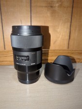 Sigma 35mm f/1.4 DG HSM Art Lens Sony E/FE Mount Hood Front Rear Caps