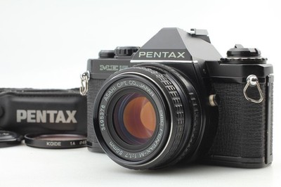 [N MINT ] Pentax ME Super Black 35mm SLR Film Camera M 50mm F1.7 Lens From JAPAN