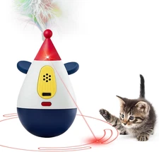 Laser Cat Toys for Indoor Cats, Automatic Interactive Cat Toy, Rechargeable 360°