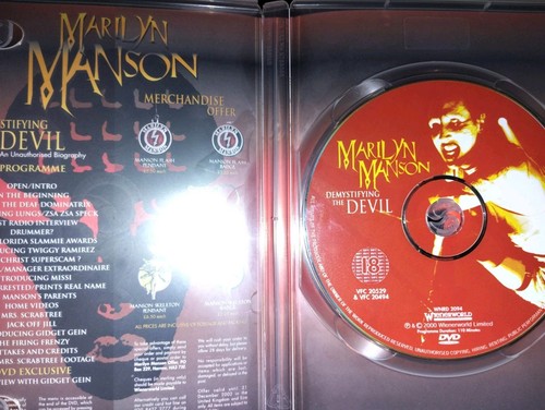 Marilyn Manson DVD Demistificare Il Diavolo Biografia Dal 18 Inglese - Foto 2 di 3