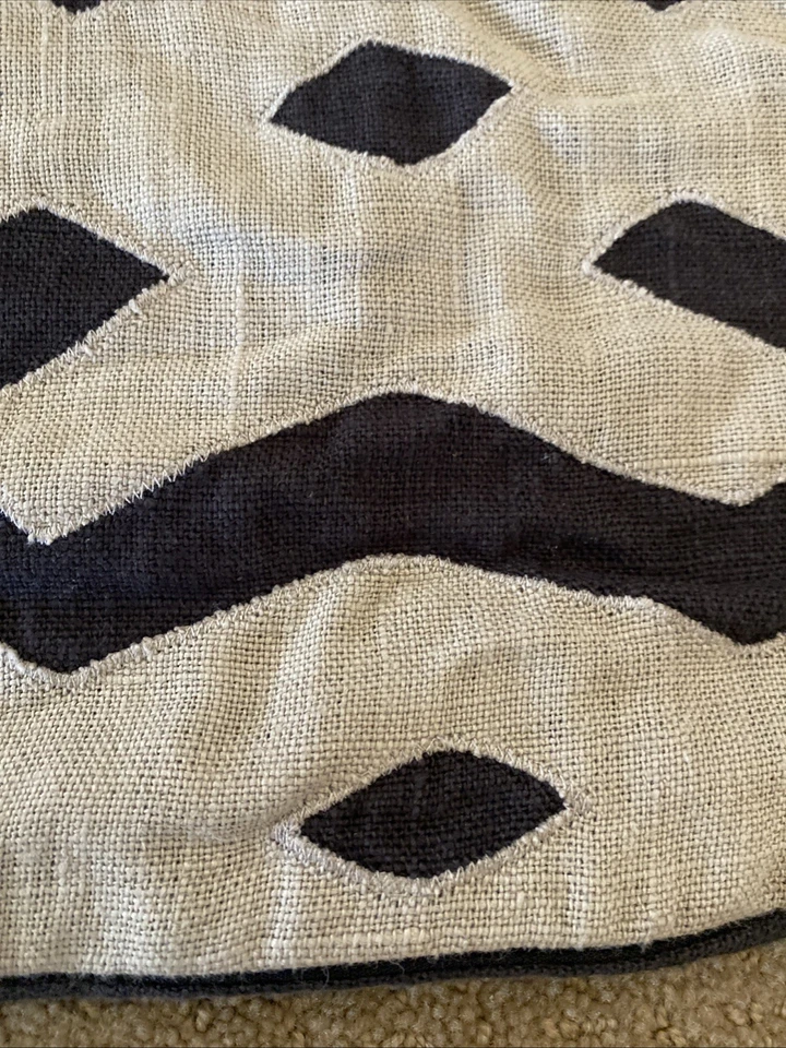 SURYA Decorative Pillow Cover 20" Black Tan Linen Modern - Image 4 of 4