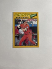 2026 Topps Heritage Chrome COBY MAYO #49 Baltimore Orioles Yellow Border