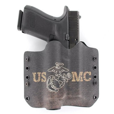 OWB Light Holster - FN Handguns -Streamlight TLR-4 - Optic -USMC Dark
