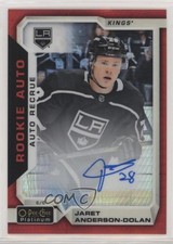 2018-19 O-Pee-Chee Platinum Red Prism 10/50 Jaret Anderson-Dolan #R-JD Auto x9h