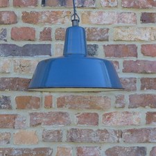 Alte Emaille Lampe Leuchte Vintage Industrial Lamp Bauhaus