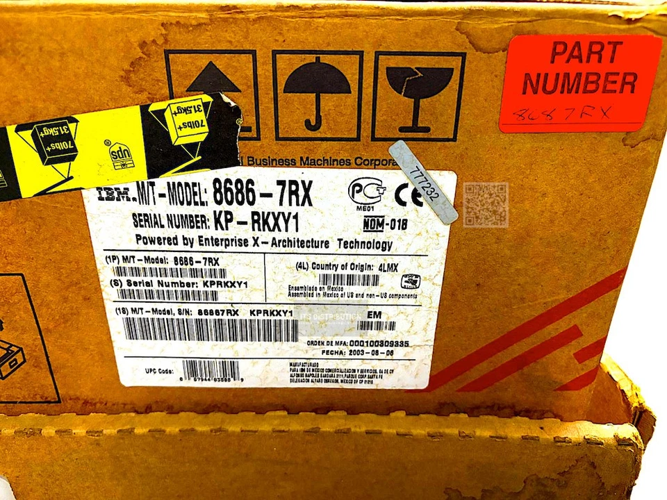 86867RX I Open Box IBM xSeries 360 3U eServer Xeon MP 1.50 GHz 1GB Ultra160 - Image 3 of 4