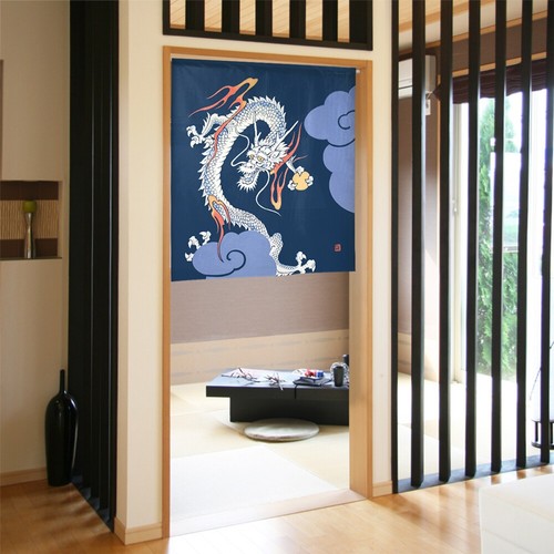Japanischer Noren Türvorhang Raumteiler nach Maß: Rising Dragon - Bild 3 von 19