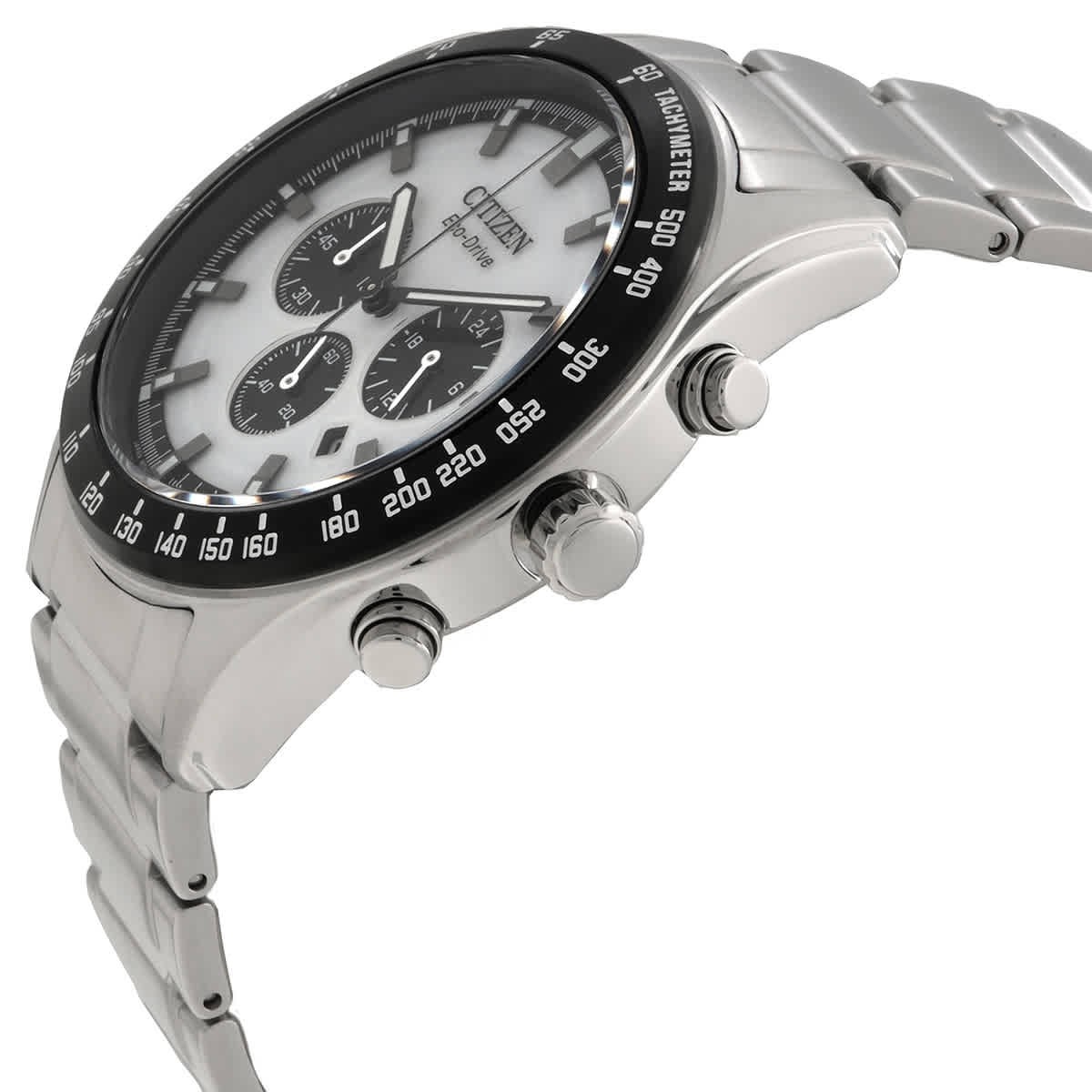 Citizen Eco-Drive Chronograph White Dial Men's Watch CA4674-58A | eBay