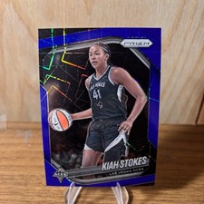 2025 Panini Prizm WNBA Kiah Stokes Blue Velocity Prizm #58 Las Vegas Aces