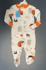Halloween Baby Bodysuit Pumpkins Ghost Bats 9 Months