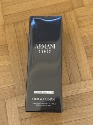 Giorgio Armani Code 200 ml  EdT Herren Eau de Toilette Spray Nachfüllbar NEU