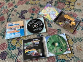 Dreamcast Game Lot Q*bert NHL2K Sega Bass Fishing Tested