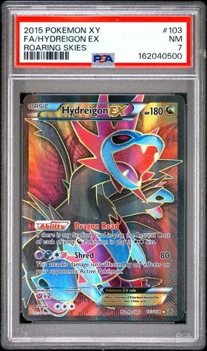 PSA 7 Hydreigon EX #103 Full Art XY Roaring Skies Pokemon 2015