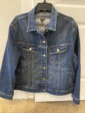 Lee Denim Jean Jacket Women’s SZ XL Made in USA-Vintage!