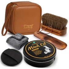 4-in-1 Mink Oil Leather Conditioner and Cleaner 3.52 oz - 6-in-1 Gift Set