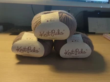 Knit Picks Palette Yarn Peruvian Highland Wool 231yds Fingering, Seraphim, (3)