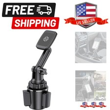 Magnetic Cup Holder Phone Mount   Universal Car Mount with Adjustable Base an...