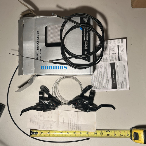 NOS Shimano ST-EF51-7R 7-Speed Shifter Brake Levers + Cables Orig Box - Bild 3 von 24