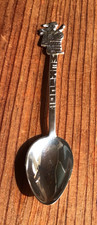 Mexico Sterling Silver Souvenir Spoon Aztec Marked 800 M. V. L.