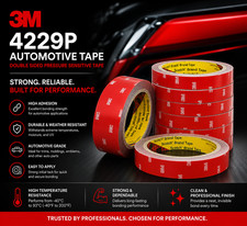3M 4229P 5MM TO 50MM DOUBLE SIDED FOAM TAPE AUTOMOTIVE TAPE, MULTIPLE LISTING