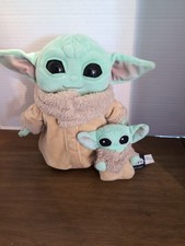 2 Mattel Star Wars The Mandalorian The Child Grogu Plush 8"  4" 