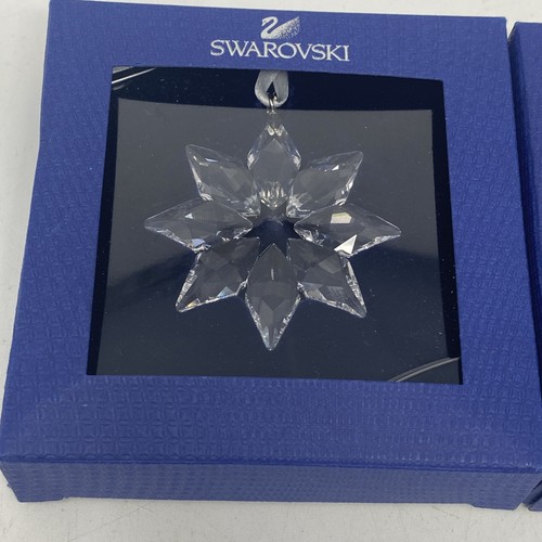 Swarovski 2013 2014 snowflake ornament annual Christmas Crystal collectible Used - Picture 2 of 10